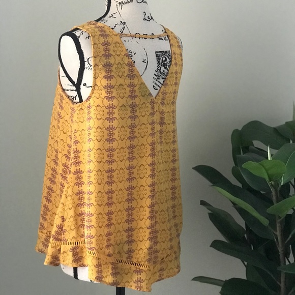 Ana Yellow & Flower Blouse, xsmall - Picture 2 of 2